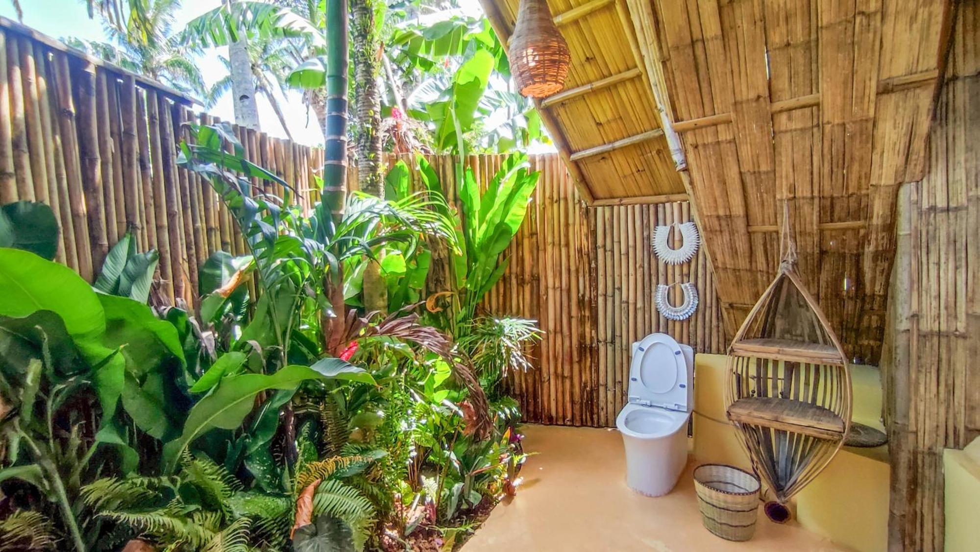 The Bamboo Houses - Tropical Garden & Empty Beach General Luna  Zewnętrze zdjęcie