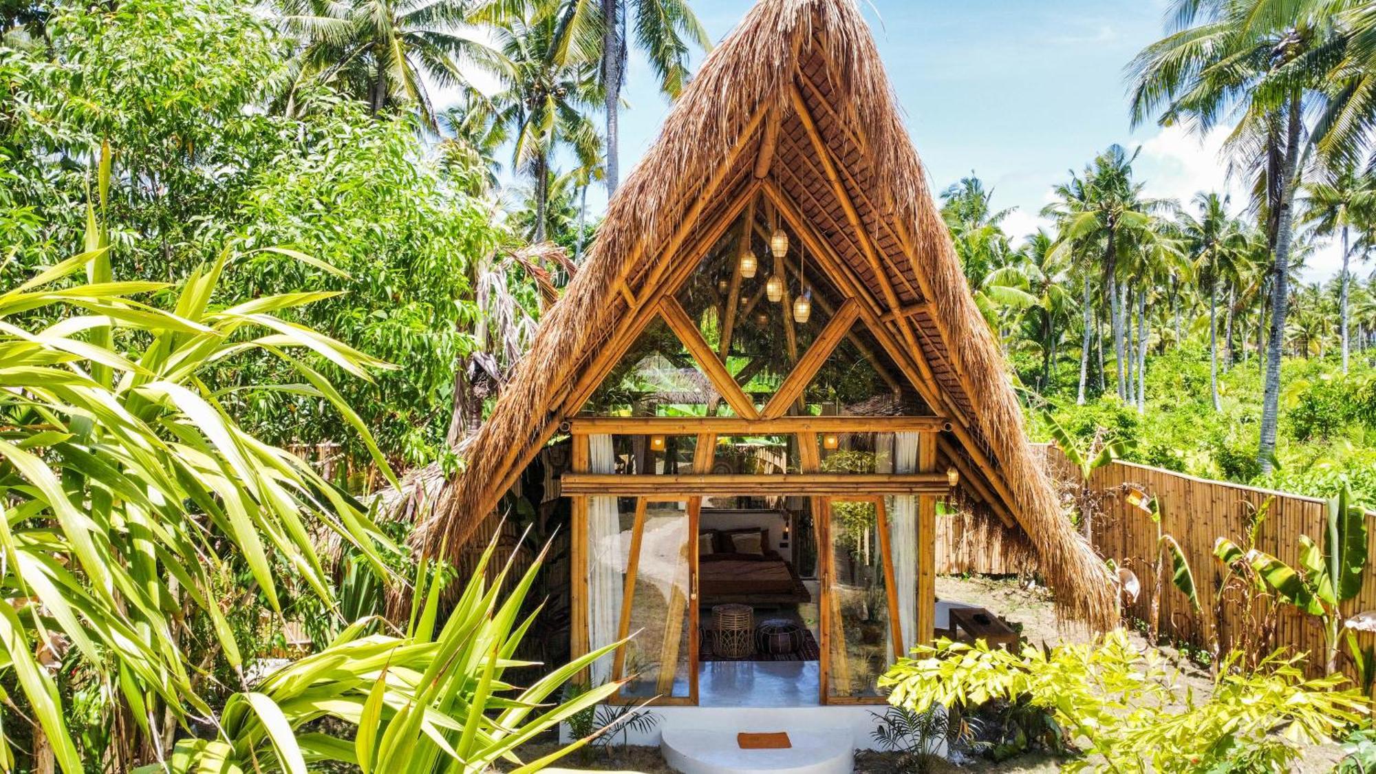 The Bamboo Houses - Tropical Garden & Empty Beach General Luna  Zewnętrze zdjęcie